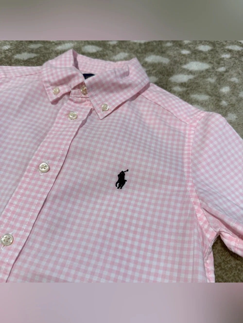 Bundle (4) Ralph Lauren/Calvin Klein Short-Sleeve Button-Down Shirts. Size 5